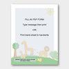 (Digital) Printable Stationery Paper - Animals  Cassia PDF peglala-com.myshopify.com PEGlala.com