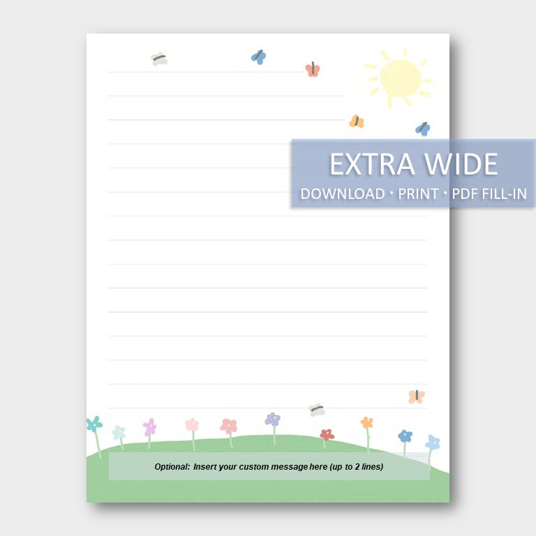Digital) Printable Stationery Paper - Butterflies digital-printable-stationery-paper-butterflies