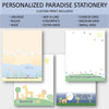 Writing Paper Set - Paradise (80 ct)  Cassia Stationery Paper peglala-com.myshopify.com PEGlala.com