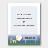 (Digital) Printable Stationery Paper - Moonlight  Cassia PDF peglala-com.myshopify.com PEGlala.com
