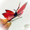 Dark Pink Butterfly Hair Clip Set (Style C)