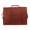 Genuine Goat Leather Vintage Rustic Crossbody Briefcase Bag