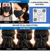 [CLEARANCE] 3 Layer Antibacterial Face Mask - Charcoal (S/M)-Face Mask-MASKlala-3 PACK CHARCOAL-PEGlala.com