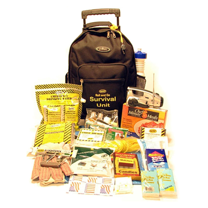 Survival Backpack Kit on Wheels (1 Person)