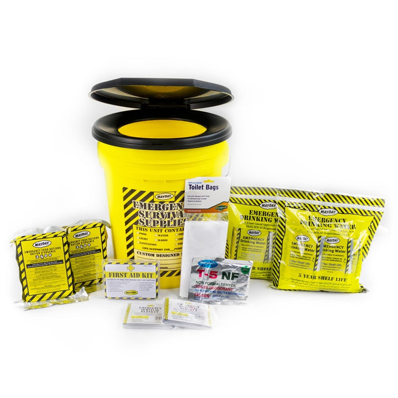 Toilet Bucket Emergency Kit - Economy (2 Person)